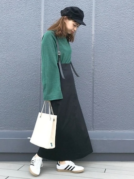 「GRILLO（グリーロ）のアイテム」を使った、akiさん（レディース・158cm）の秋コーディネート