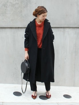 「CHIE MIHARA（チエミハラ）のアイテム」を使った、akiさん（レディース・158cm）の秋コーディネート