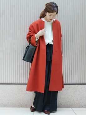 「CHIE MIHARA（チエミハラ）のアイテム」を使った、akiさん（レディース・158cm）の秋コーディネート