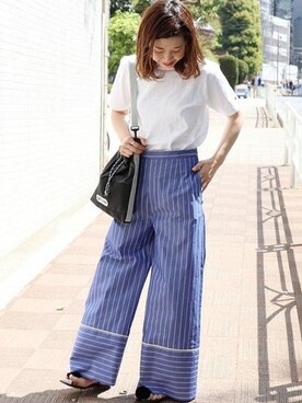 「JOURNAL STANDARD（ジャーナルスタンダード）のアイテム（バッグ）」を使った、akiさん（レディース・158cm）の春コーディネート