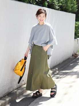 「JOURNAL STANDARD（ジャーナルスタンダード）のアイテム（バッグ）」を使った、akiさん（レディース・158cm）の春コーディネート