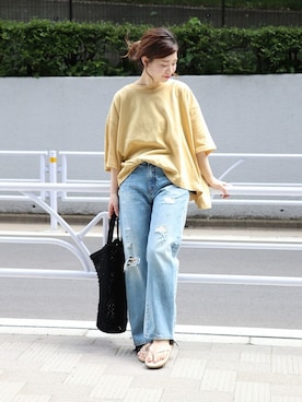 「JOURNAL STANDARD（ジャーナルスタンダード）のアイテム（バッグ）」を使った、akiさん（レディース・158cm）の春コーディネート