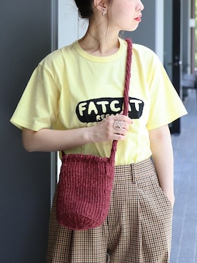 「WHITE LINE（ホワイトライン）のアイテム」を使った、akiさん（レディース・158cm）の春コーディネート