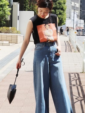 「MARROW（マロウ）のアイテム」を使った、akiさん（レディース・158cm）の春コーディネート