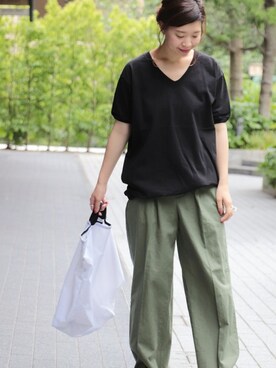 「Goodwear(Since1983)（グッドウェア）のアイテム」を使った、akiさん（レディース・158cm）の夏コーディネート