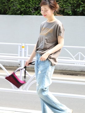 「MELO（メロ）のアイテム」を使った、akiさん（レディース・158cm）の夏コーディネート