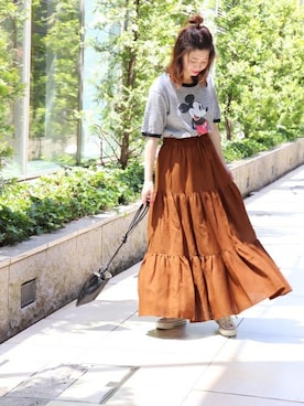 「MARROW（マロウ）のアイテム」を使った、akiさん（レディース・158cm）の夏コーディネート