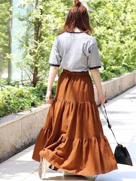 「MARROW（マロウ）のアイテム」を使った、akiさん（レディース・158cm）の夏コーディネート