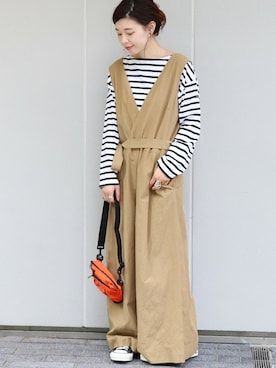 「MELO（メロ）のアイテム」を使った、akiさん（レディース・158cm）の夏コーディネート