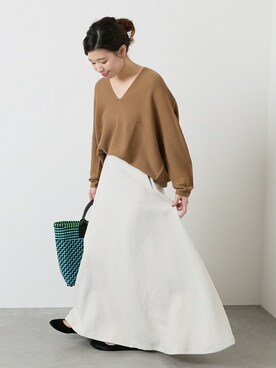 「MOHI（モヒ）のアイテム」を使った、akiさん（レディース・158cm）の夏コーディネート