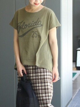 「RIDING HIGH（ライディングハイ）のアイテム」を使った、akiさん（レディース・158cm）の夏コーディネート