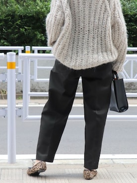 「ざっくりニット」｜akiさん（レディース・158cm）の夏コーディネート