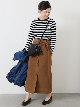 「JOURNAL STANDARD（ジャーナルスタンダード）のアイテム（デニムジャケット）」を使った、akiさん（レディース・158cm）の夏コーディネート