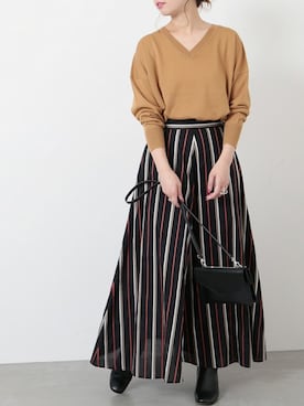 「JOURNAL STANDARD（ジャーナルスタンダード）のアイテム（バッグ）」を使った、akiさん（レディース・158cm）の秋コーディネート