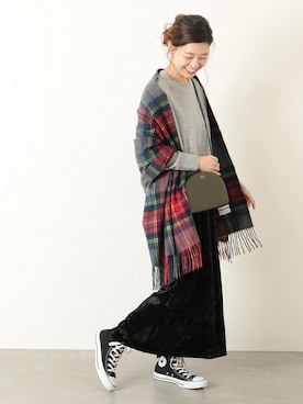 「OAD NEW YORK（オーエーディーニューヨーク）のアイテム」を使った、akiさん（レディース・158cm）の秋コーディネート