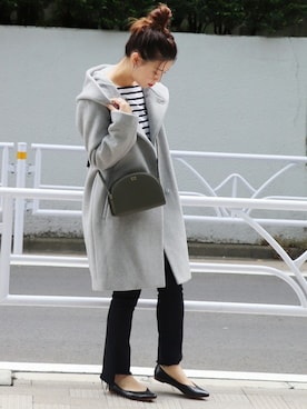 「LEMINOR（ルミノール）のアイテム」を使った、akiさん（レディース・158cm）の秋コーディネート