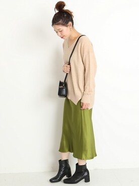 「OAD NEW YORK（オーエーディーニューヨーク）のアイテム」を使った、akiさん（レディース・158cm）の秋コーディネート