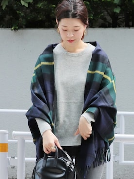 「JOURNAL STANDARD（ジャーナルスタンダード）のアイテム（バッグ）」を使った、akiさん（レディース・158cm）の秋コーディネート