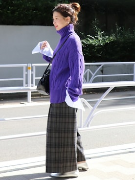 「JOURNAL STANDARD（ジャーナルスタンダード）のアイテム（バッグ）」を使った、akiさん（レディース・158cm）の秋コーディネート