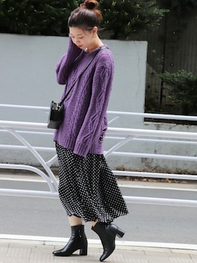 「OAD NEW YORK（オーエーディーニューヨーク）のアイテム」を使った、akiさん（レディース・158cm）の秋コーディネート