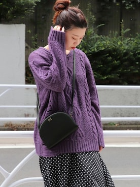 「OAD NEW YORK（オーエーディーニューヨーク）のアイテム」を使った、akiさん（レディース・158cm）の秋コーディネート