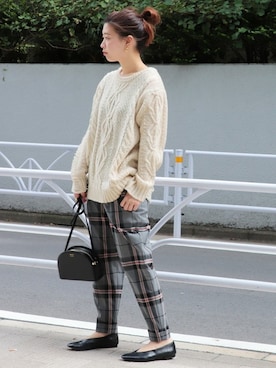 「OAD NEW YORK（オーエーディーニューヨーク）のアイテム」を使った、akiさん（レディース・158cm）の秋コーディネート