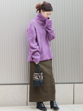 「COMMON PROJECTS（コモンプロジェクト）のアイテム」を使った、akiさん（レディース・158cm）の冬コーディネート