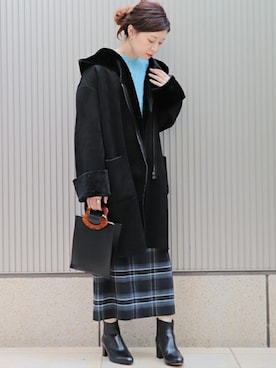 「COMMON PROJECTS（コモンプロジェクト）のアイテム」を使った、akiさん（レディース・158cm）の冬コーディネート