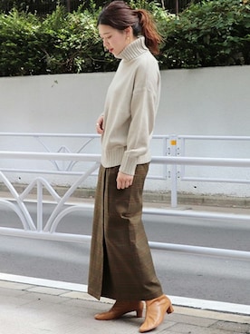 akiさん（レディース・158cm）の冬コーディネート