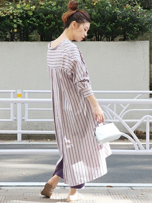 Aki Journal Standard Lady S 本社 Journal Standardのシャツワンピースを使ったコーディネート Wear