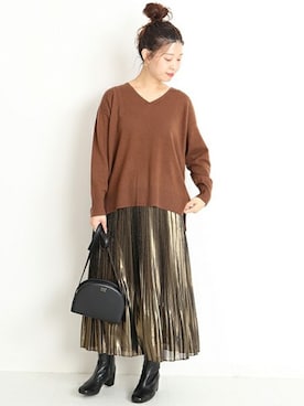 akiさん（レディース・158cm）の冬コーディネート