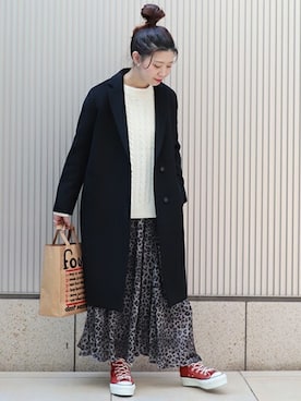 akiさん（レディース・158cm）の冬コーディネート