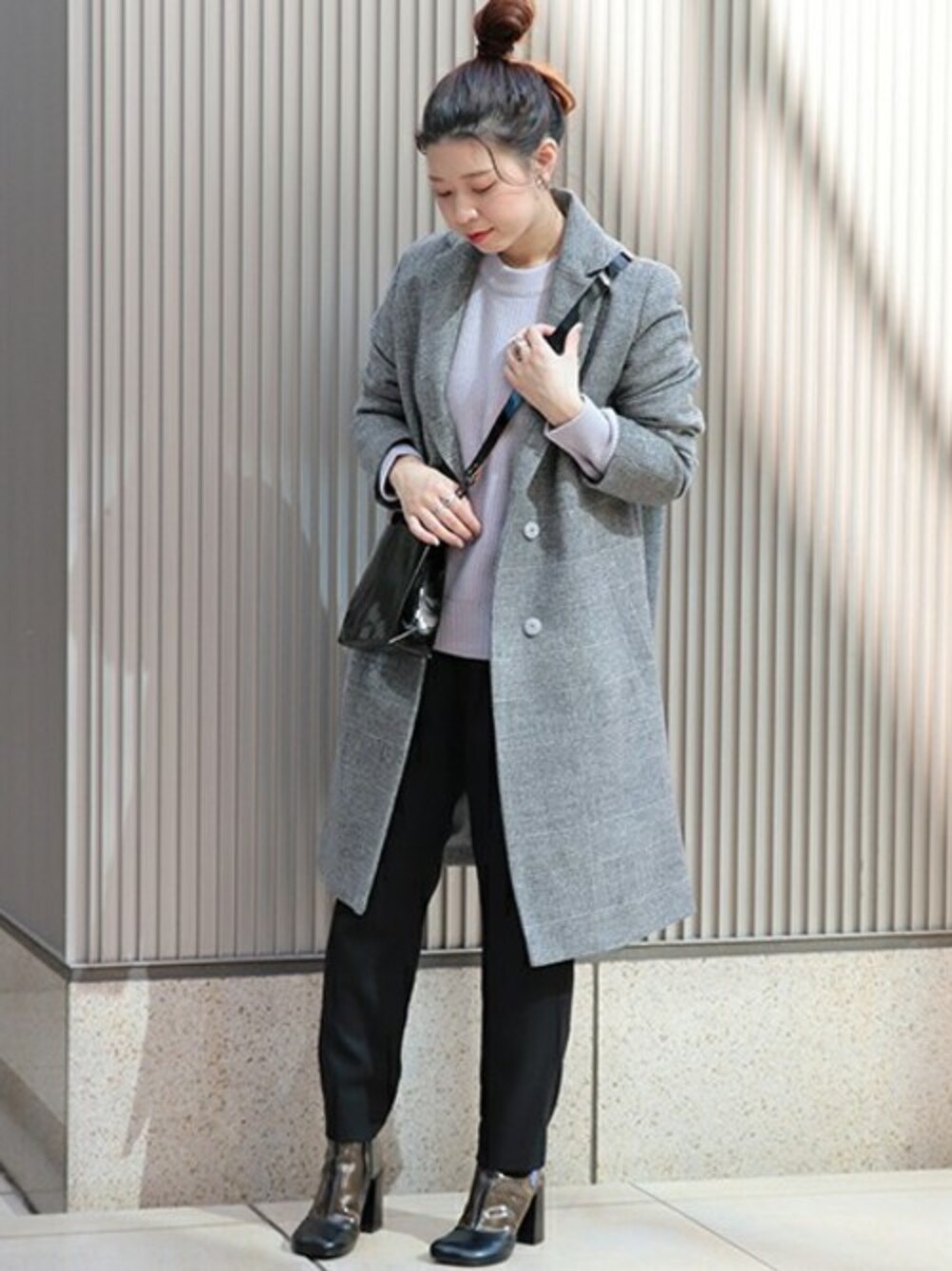 SUPER-WOOL チェスターコート◇を使った人気ファッション