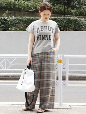 「RIDING HIGH（ライディングハイ）のアイテム」を使った、akiさん（レディース・158cm）の夏コーディネート