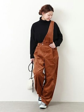 「オールスター」｜akiさん（レディース・158cm）の秋コーディネート