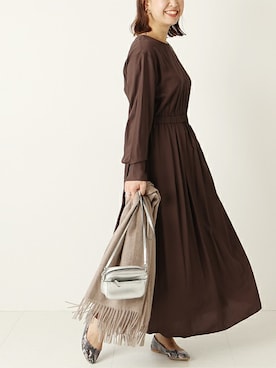 「MOHI（モヒ）のアイテム」を使った、akiさん（レディース・158cm）の秋コーディネート