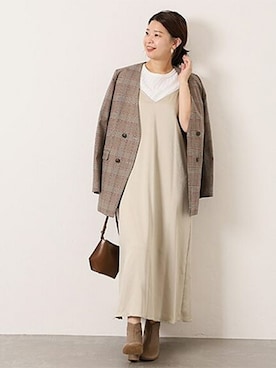 「YAHKI（ヤーキ）のアイテム」を使った、akiさん（レディース・158cm）の秋コーディネート