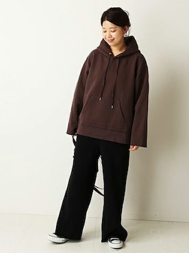 「Drifter（ドリフター）のアイテム」を使った、akiさん（レディース・158cm）の秋コーディネート