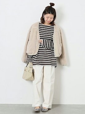 「LEMINOR（ルミノール）のアイテム」を使った、akiさん（レディース・158cm）の秋コーディネート