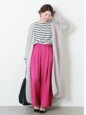 「LEMINOR（ルミノール）のアイテム」を使った、akiさん（レディース・158cm）の秋コーディネート