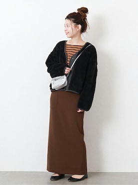 「フリースジャケット」｜akiさん（レディース・158cm）の秋コーディネート