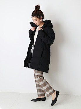 「DESCENTE ALLTERRAIN（デサント　オルテライン）のアイテム（ジャケット/アウター）」を使った、akiさん（レディース・158cm）の冬コーディネート