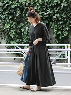 「JOURNAL STANDARD（ジャーナルスタンダード）のアイテム（デニムジャケット）」を使った、akiさん（レディース・158cm）の冬コーディネート