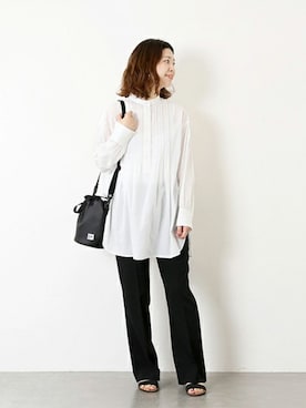 「Drifter（ドリフター）のアイテム」を使った、akiさん（レディース・158cm）の冬コーディネート