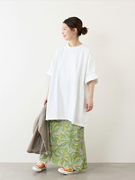 「CAMBER（キャンバー）のアイテム」を使った、akiさん（レディース・158cm）の春コーディネート