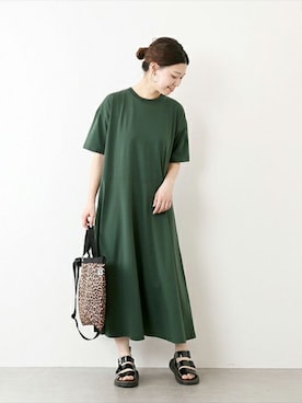 「Drifter（ドリフター）のアイテム（バッグ）」を使った、akiさん（レディース・158cm）の春コーディネート