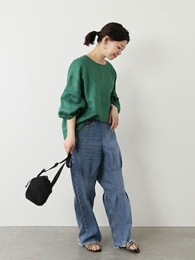 「BAGSINPROGRESS（バッグズインプログレス）のアイテム」を使った、akiさん（レディース・158cm）の春コーディネート