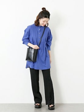 「PIENI（ピエニ）のアイテム」を使った、akiさん（レディース・158cm）の春コーディネート