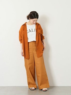 「RIDING HIGH（ライディングハイ）のアイテム」を使った、akiさん（レディース・158cm）の春コーディネート