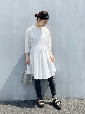 「JOURNAL STANDARD（ジャーナルスタンダード）のアイテム（バッグ）」を使った、akiさん（レディース・158cm）の春コーディネート